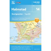 14 Halmstad Sverigeserien 1:50 000